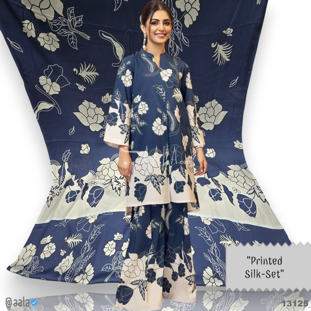 Printed Silk Blend 44-Inches PRINTED Per-Pc #13125