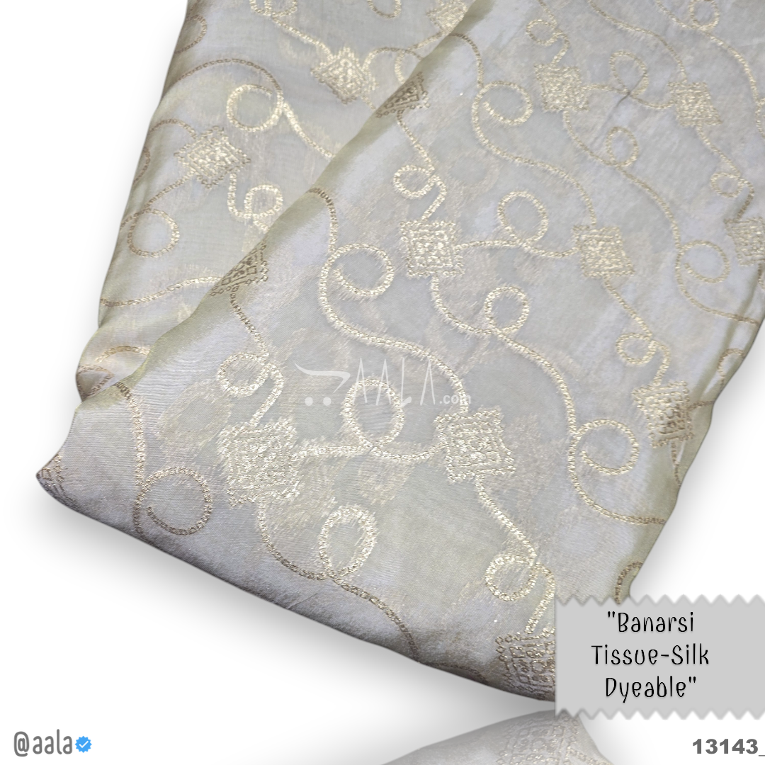 Banarsi-Tissue Silk Viscose 44-Inches DYEABLE Per-Metre #13143