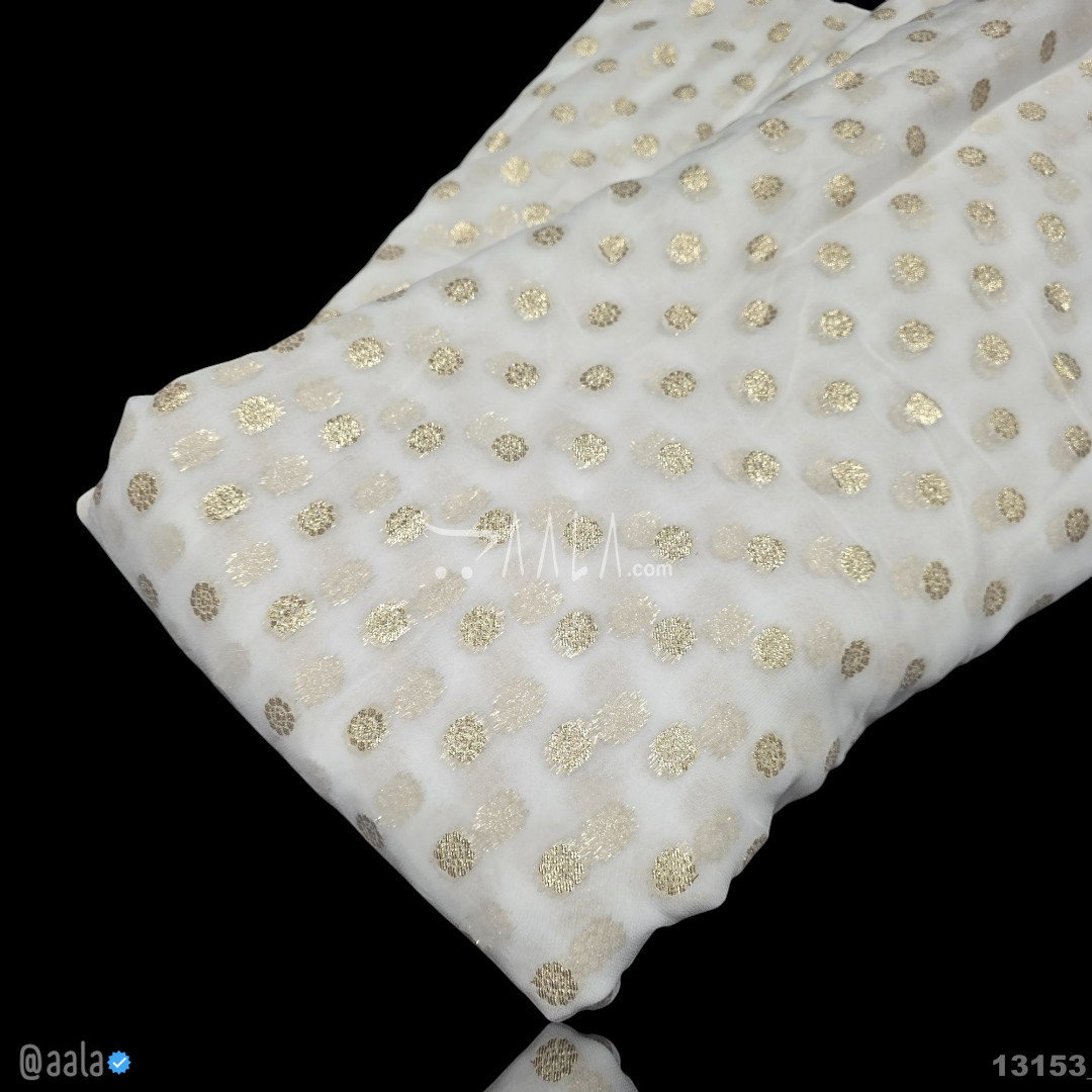 Banarsi Georgette Viscose 44-Inches DYEABLE Per-Metre 