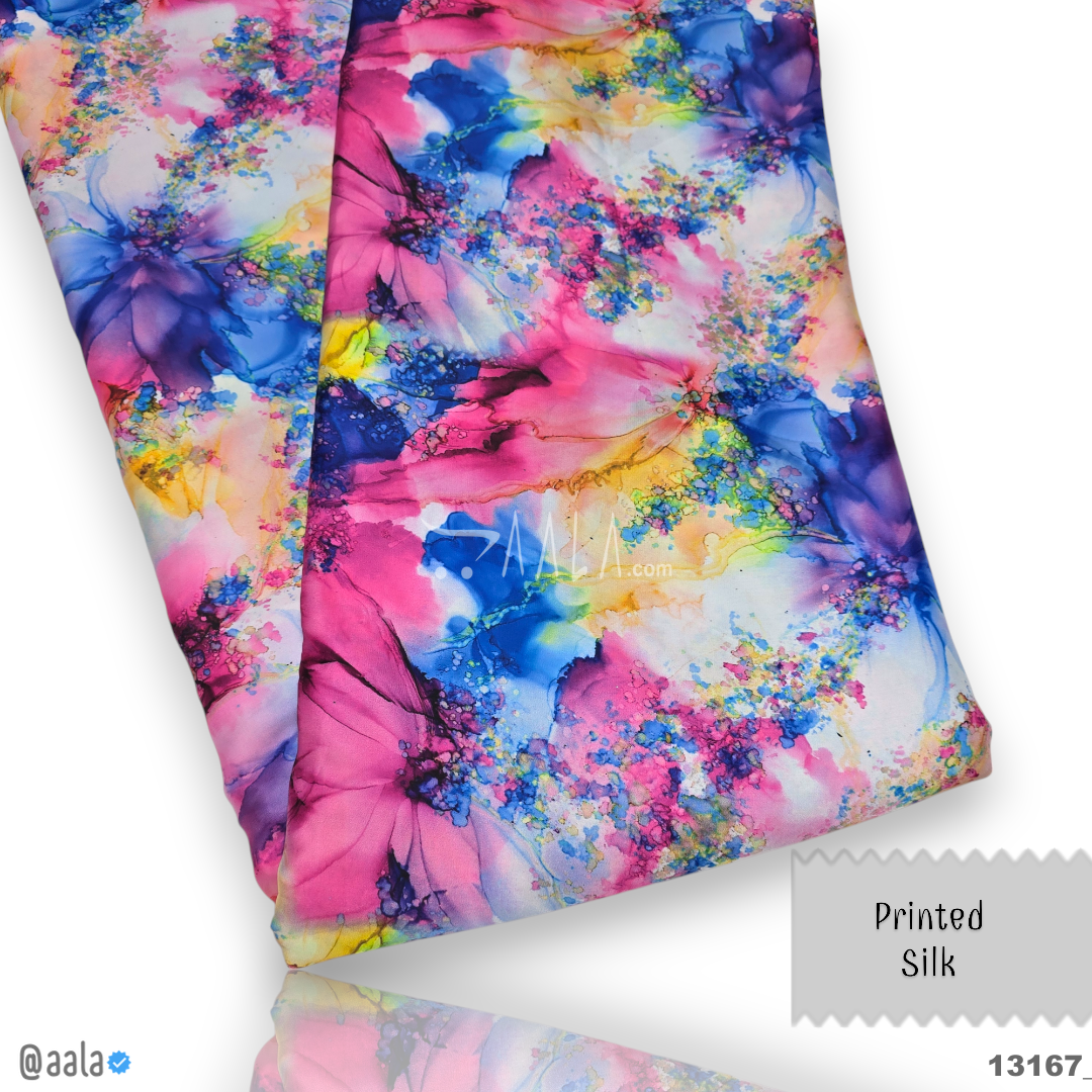 Printed Silk Blend 44-Inches PRINTED Per-Metre #13167