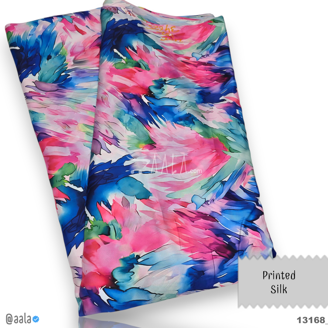 Printed Silk Blend 44-Inches PRINTED Per-Metre #13168
