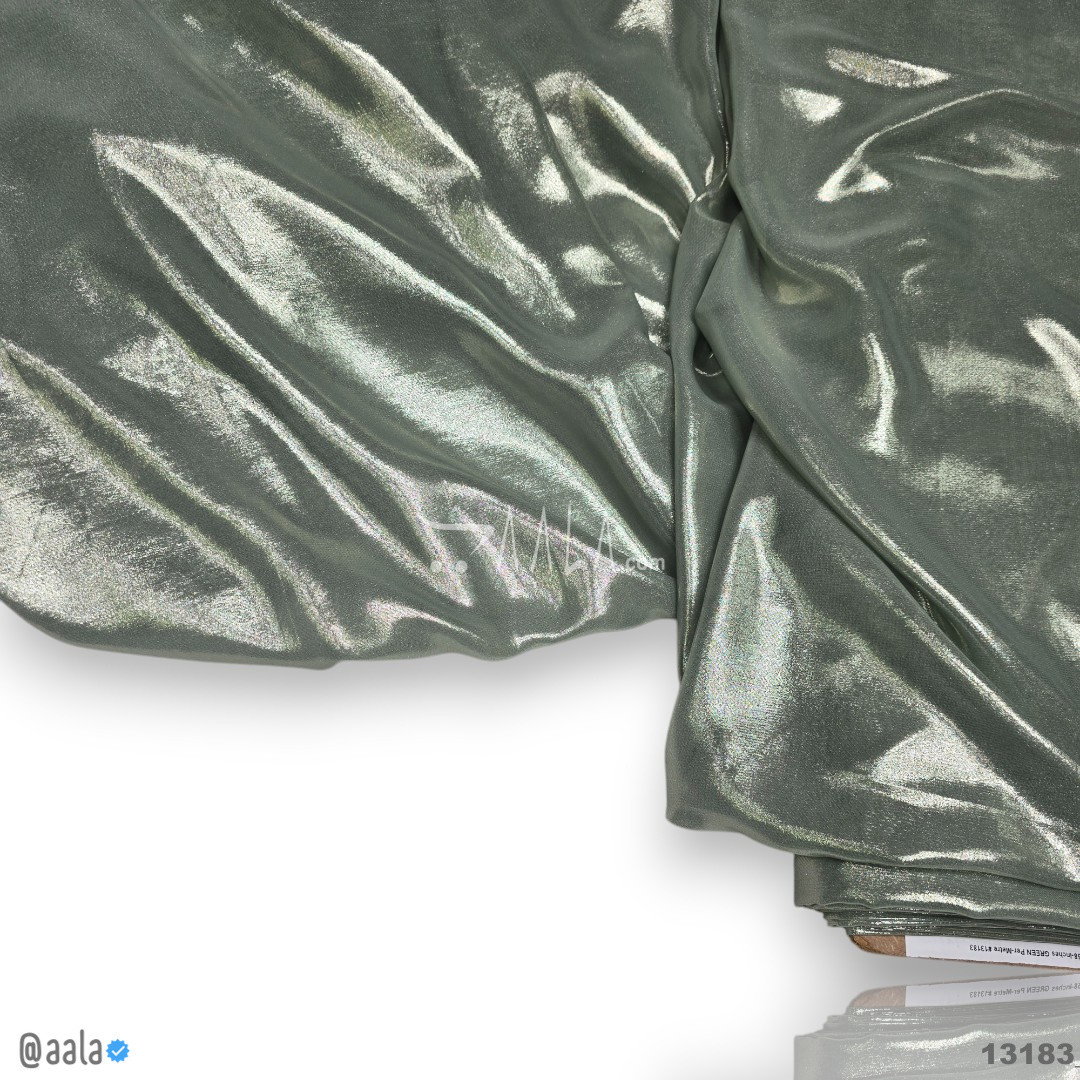 Finn-Foil Georgette Blend 58-Inches GREEN Per-Metre 