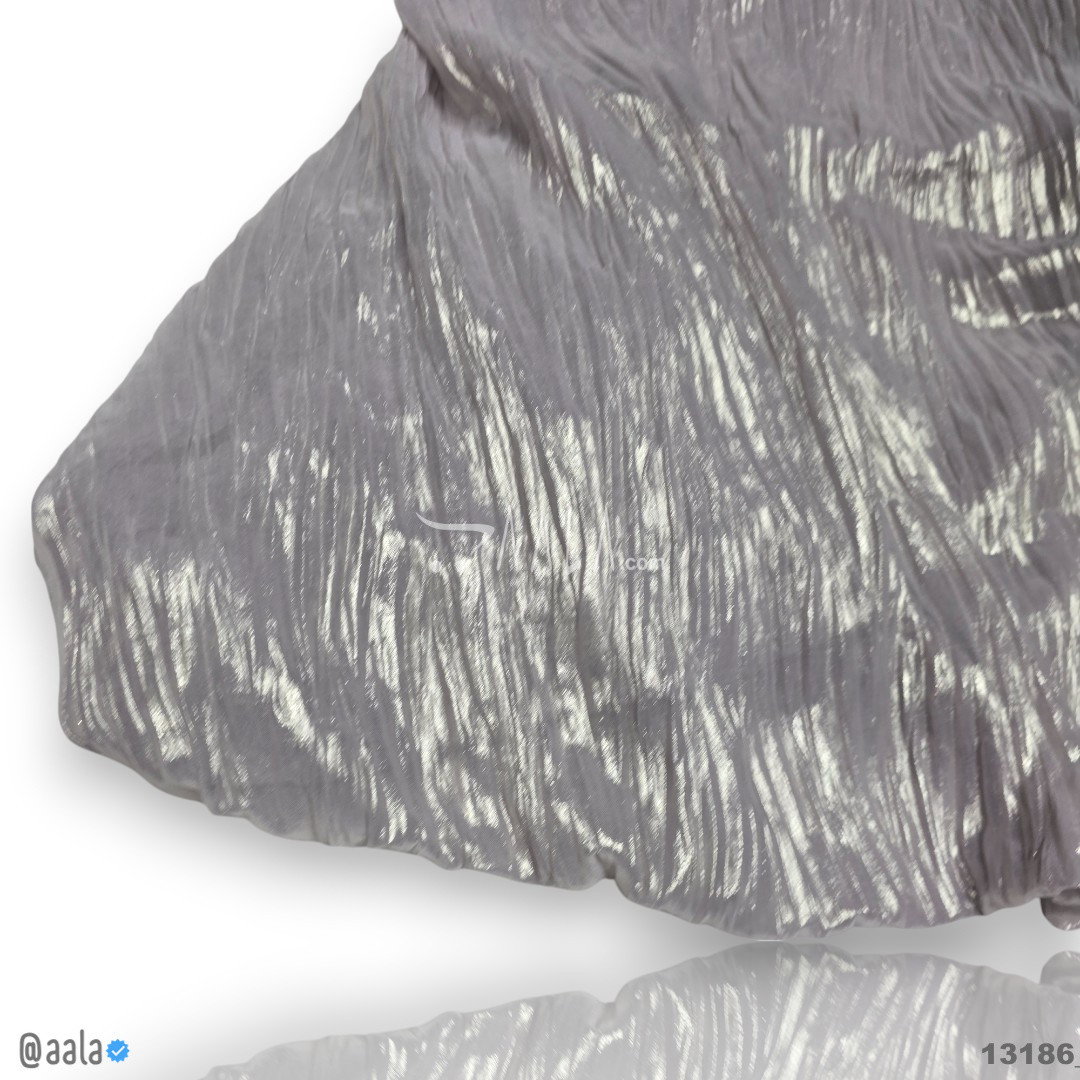 Leaf-Foil Georgette Blend 58-Inches LILAC Per-Metre 