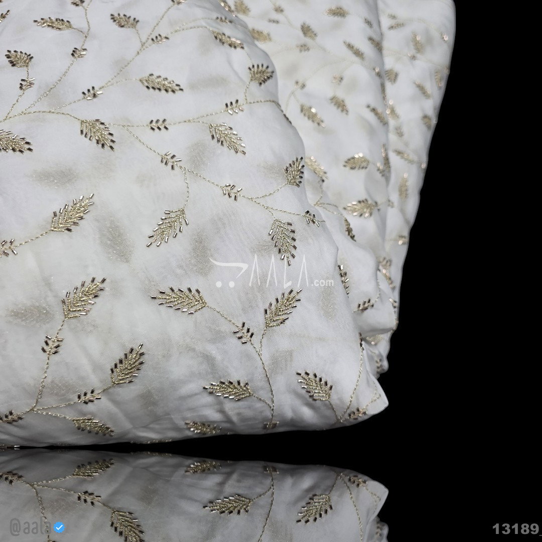 Handwork Organza Viscose 44-Inches DYEABLE Per-Metre 