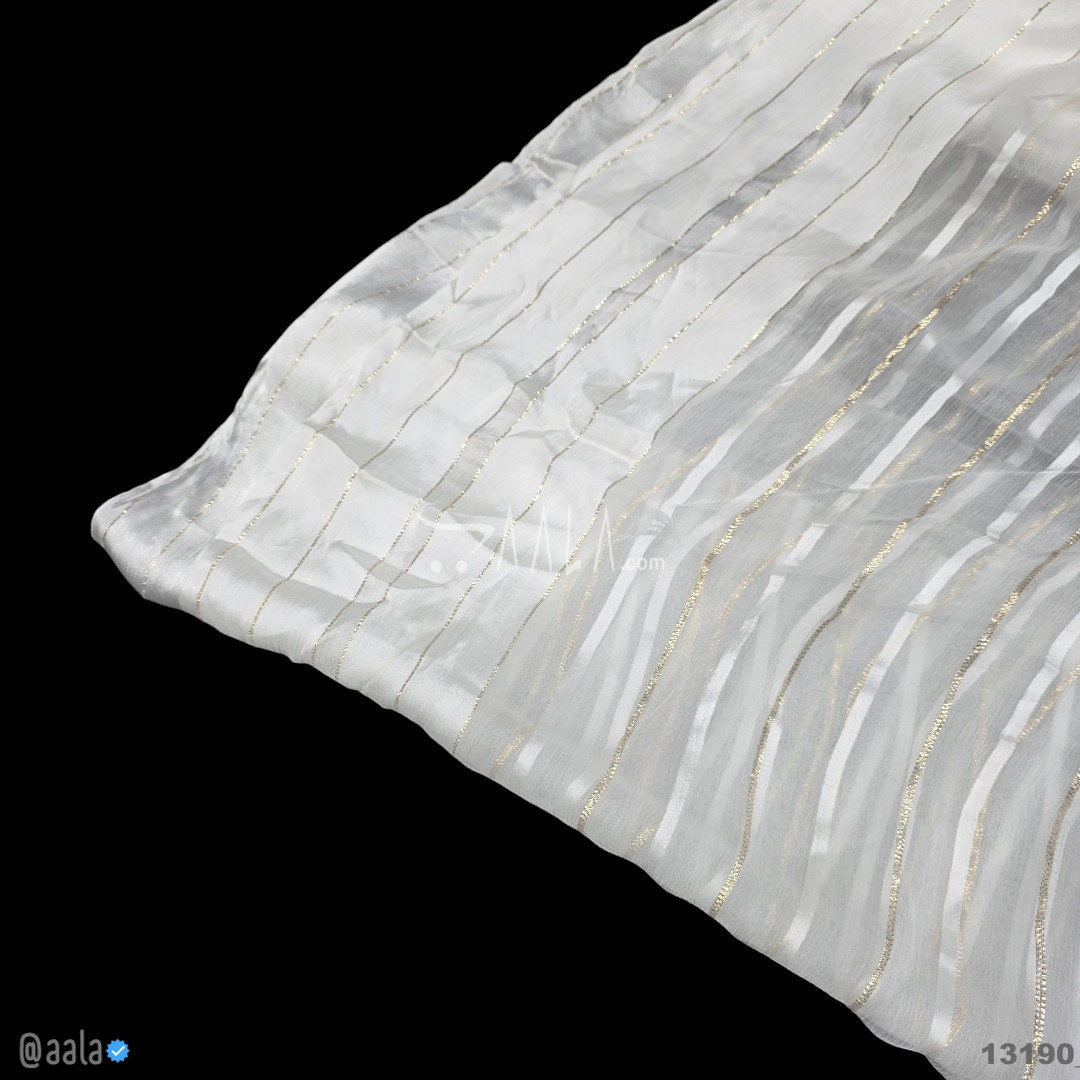 Lurex Chiffon Viscose 44-Inches DYEABLE Per-Metre 