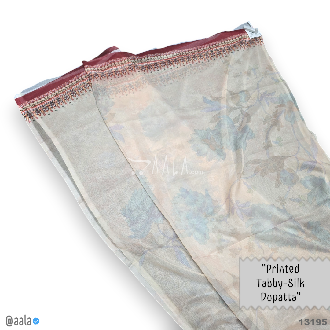 Printed-Tabby Chiffon Blend Dupatta-32-Inches PRINTED 2.25-Metres 