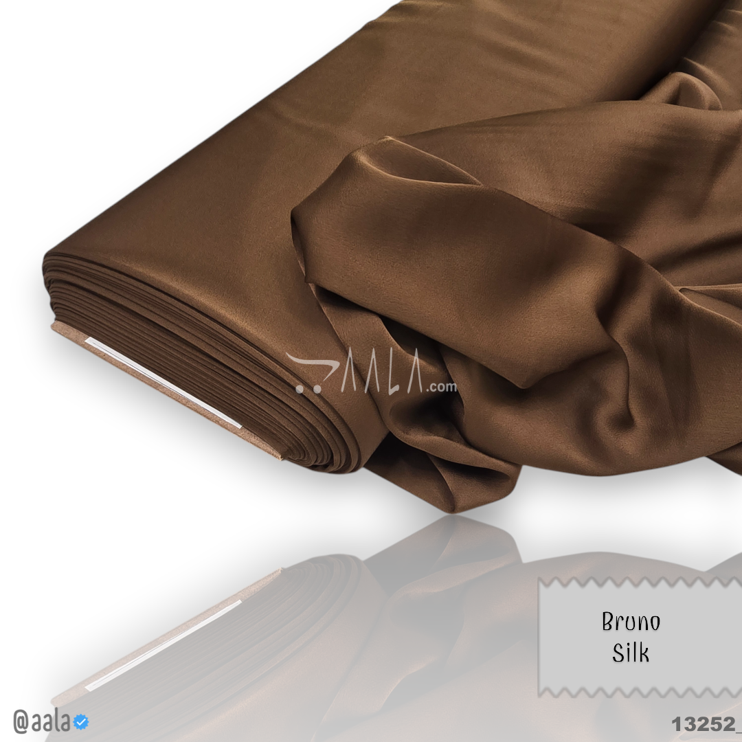 Bruno Silk Blend 58-Inches BROWN Per-Metre #13252