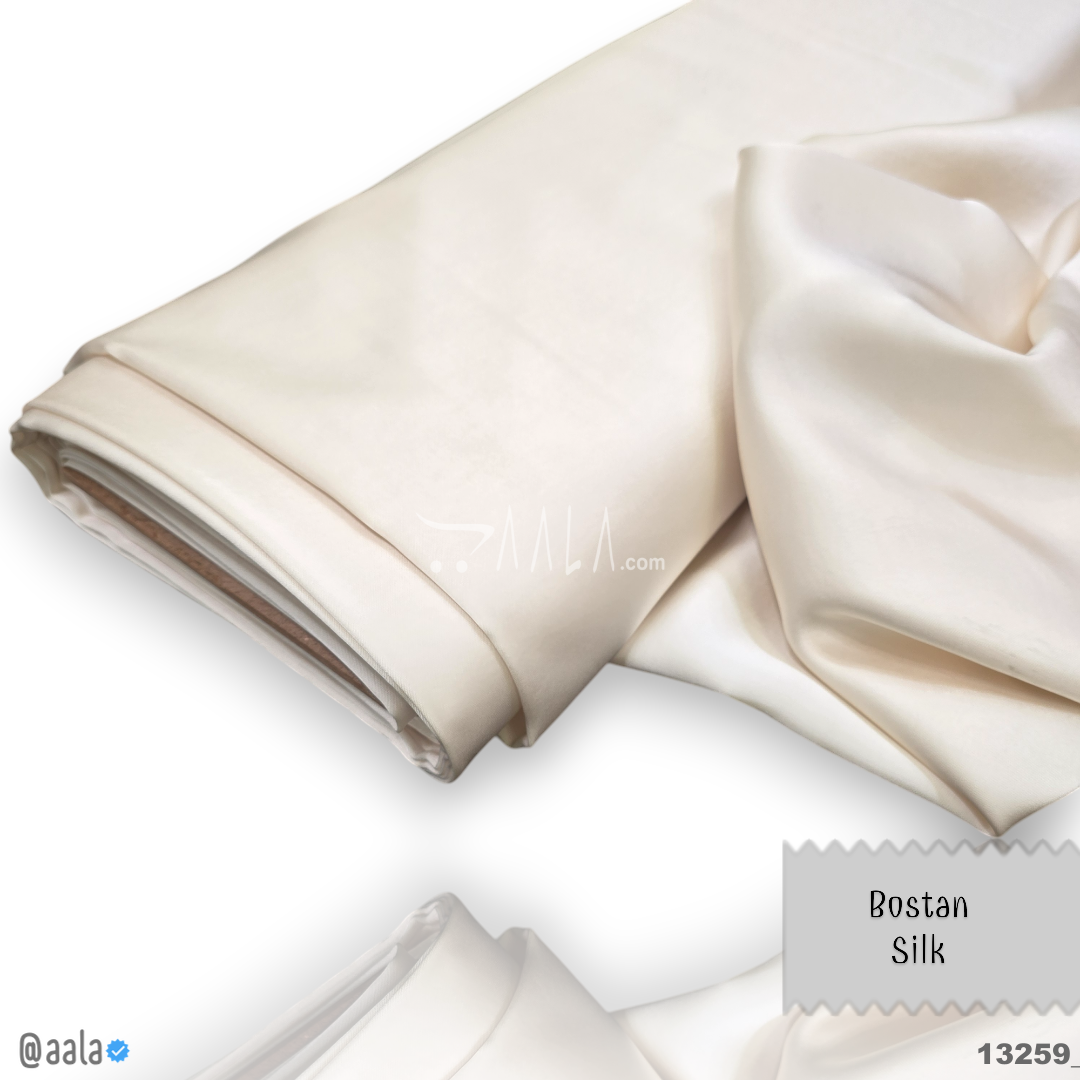Bostan Silk Blend 58-Inches CREAM Per-Metre #13259