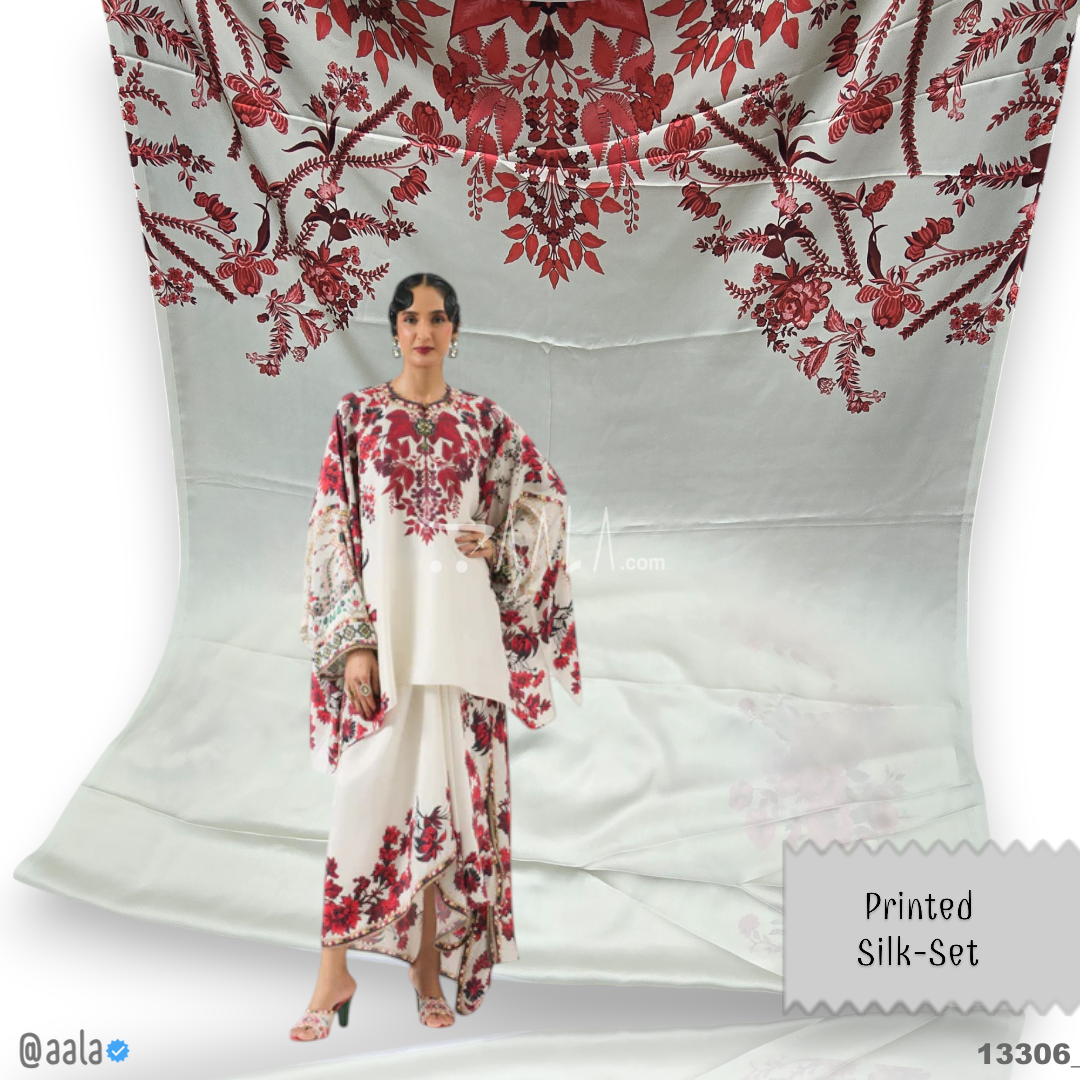 Printed Silk Blend 44-Inches PRINTED Per-Pc #13306