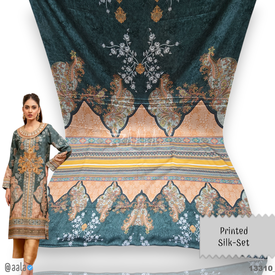 Printed Silk Blend 44-Inches PRINTED Per-Pc #13310