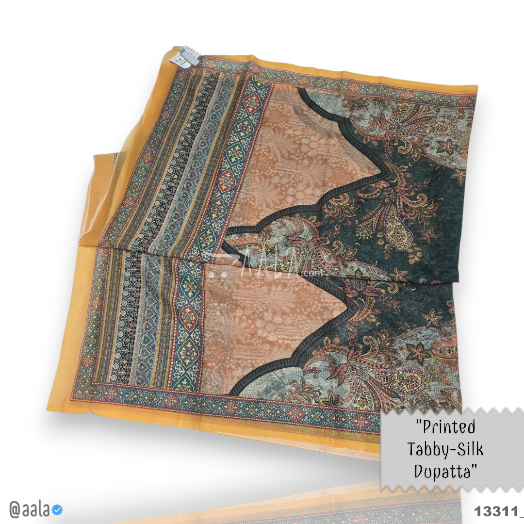 Printed-Tabby Chiffon Blend Dupatta-32-Inches PRINTED 2.25-Metres #13311