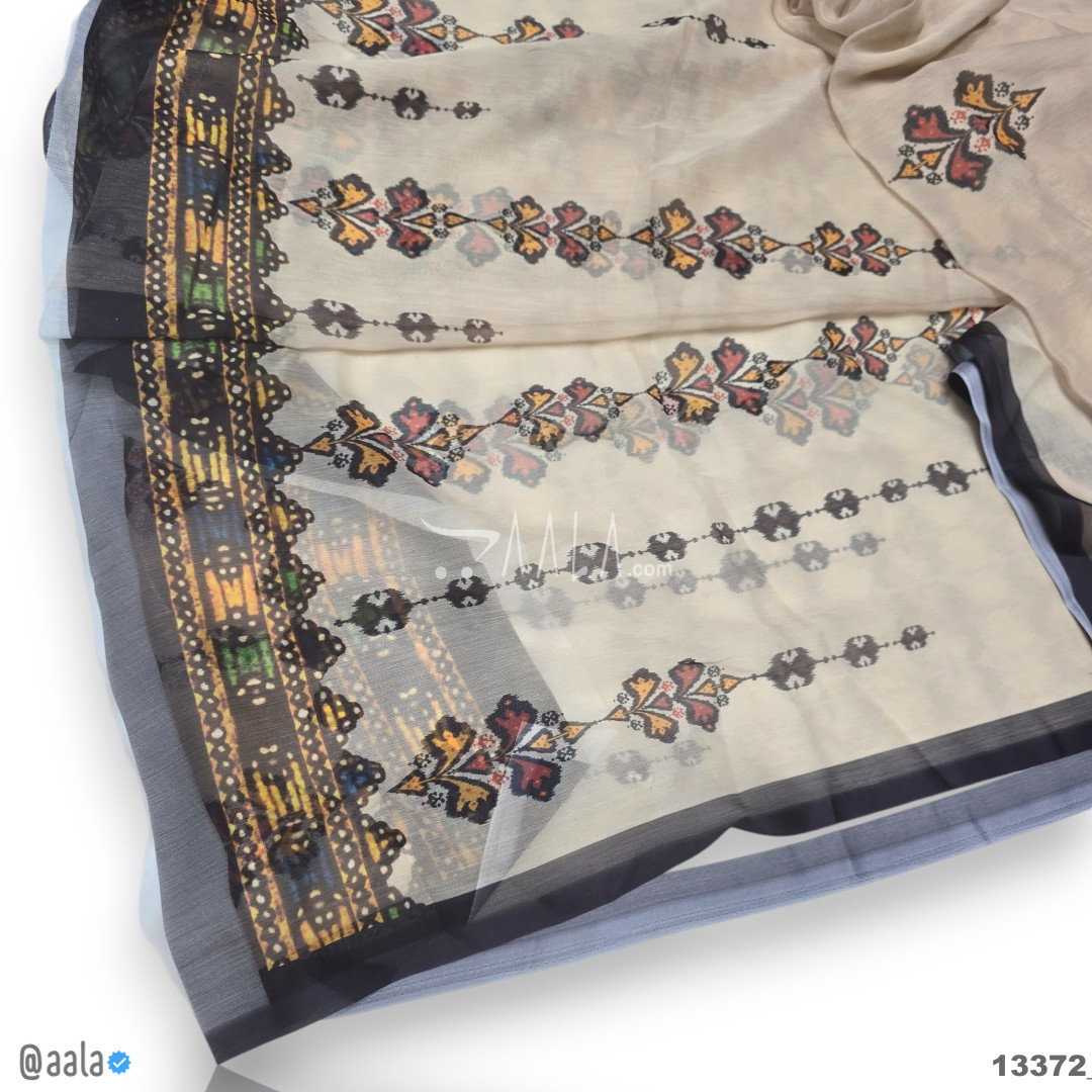 Printed-Tabby Chiffon Blend Dupatta-32-Inches PRINTED 2.25-Metres 