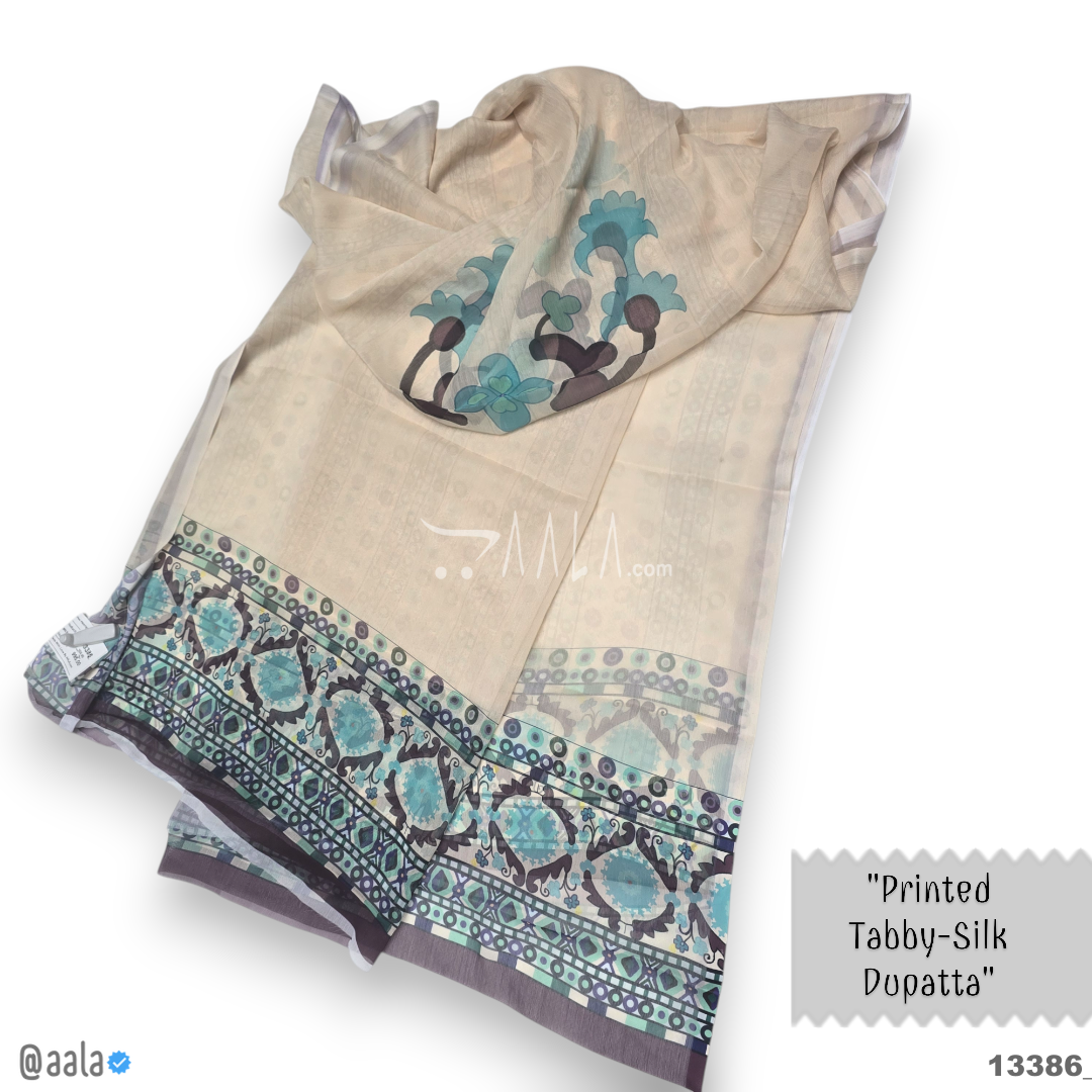 Printed-Tabby Chiffon Blend Dupatta-32-Inches PRINTED 2.25-Metres 