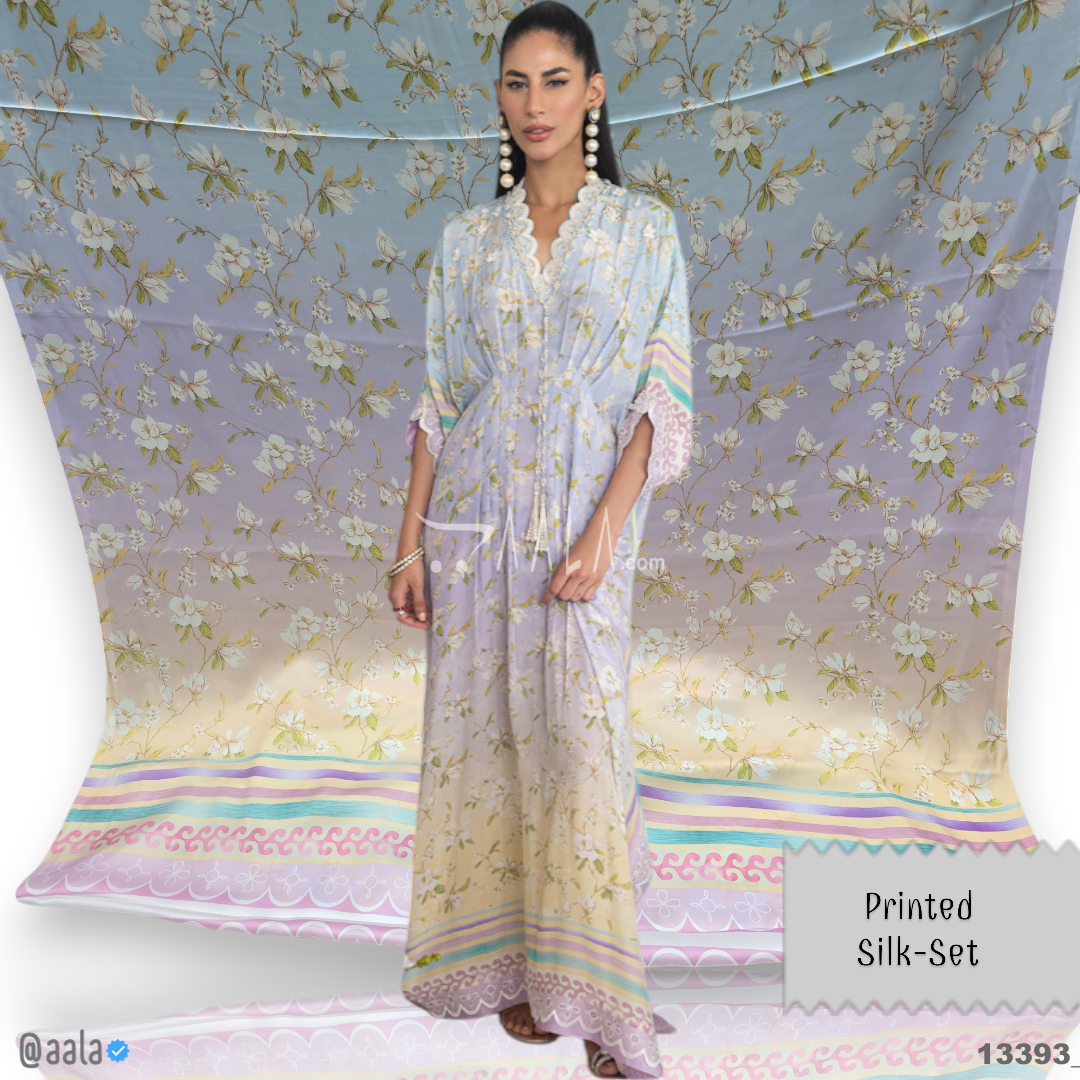 Printed Silk Blend 44-Inches PRINTED Per-Pc #13393