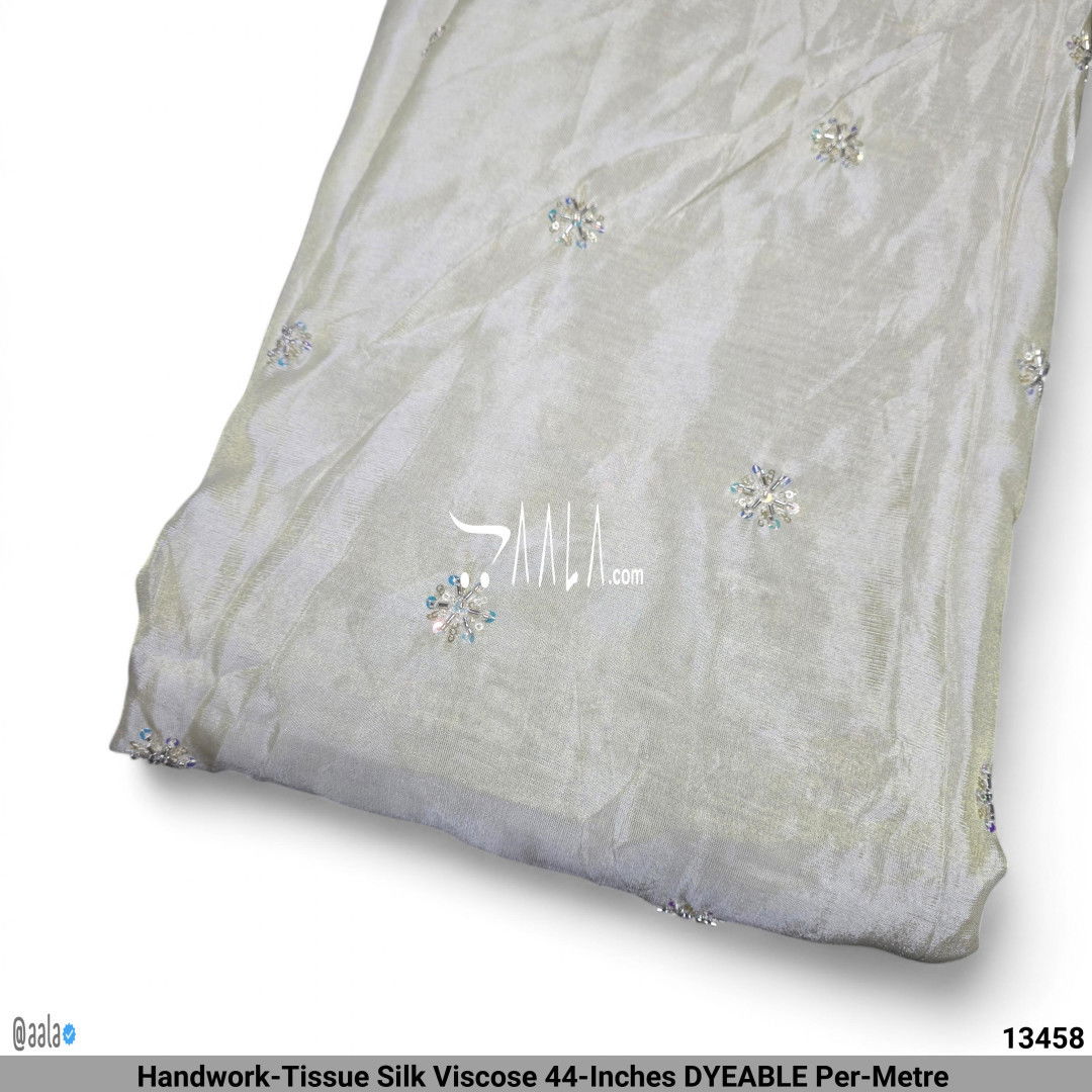 Handwork-Tissue Silk Viscose 44-Inches DYEABLE Per-Metre #13458