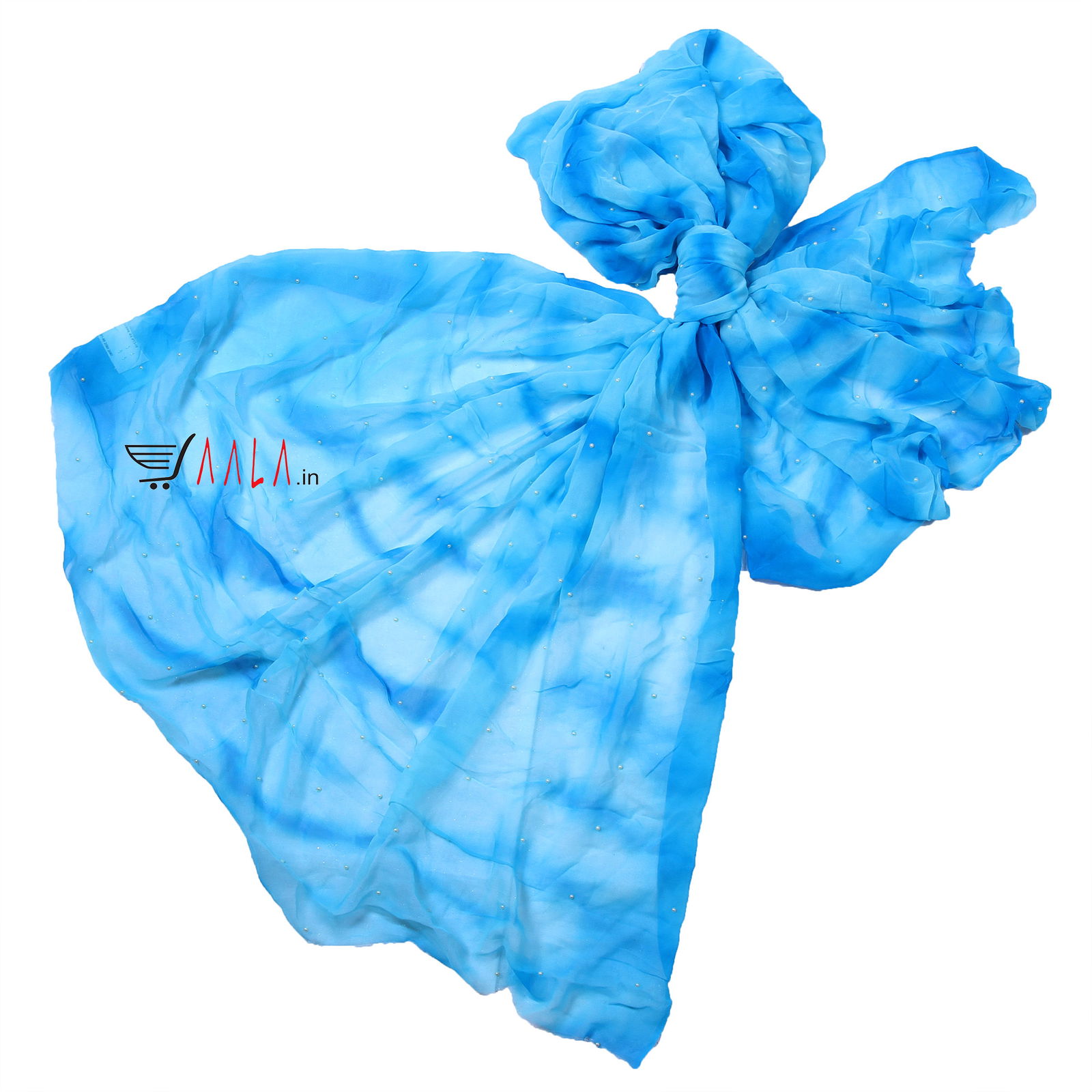 Tie Dye Crush Georgette Viscose 44 Inches Dyed Per Metre 