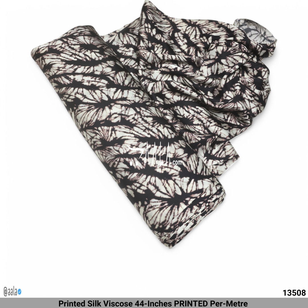 Printed Silk Viscose 44-Inches PRINTED Per-Metre #13508