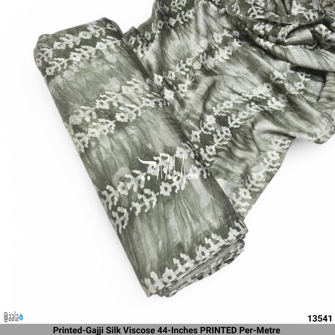 Printed-Gajji Silk Viscose 44-Inches PRINTED Per-Metre #13541