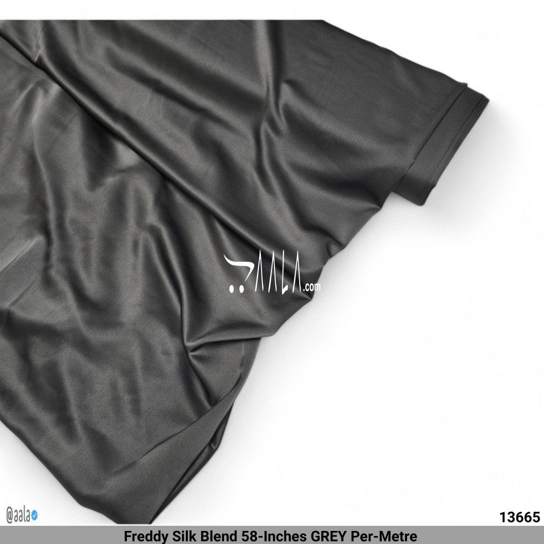 Freddy Silk Blend 58-Inches GREY Per-Metre 
