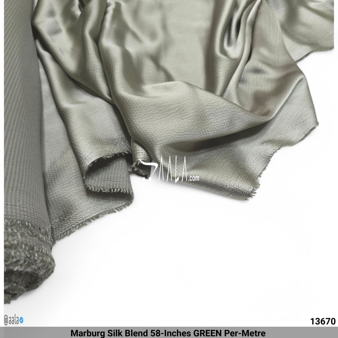 Marburg Silk Blend 58-Inches GREEN Per-Metre #13670