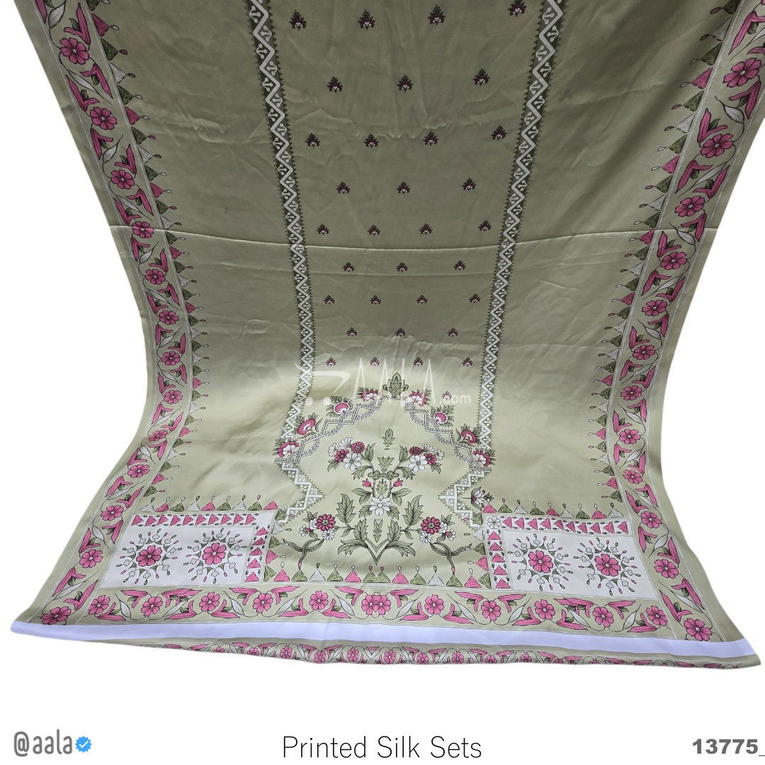 Printed Silk Blend 44-Inches PRINTED Per-Pc #13775