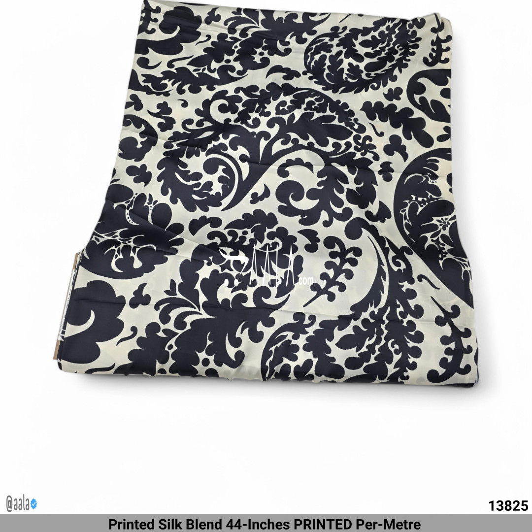 Printed Silk Blend 44-Inches PRINTED Per-Metre #13825