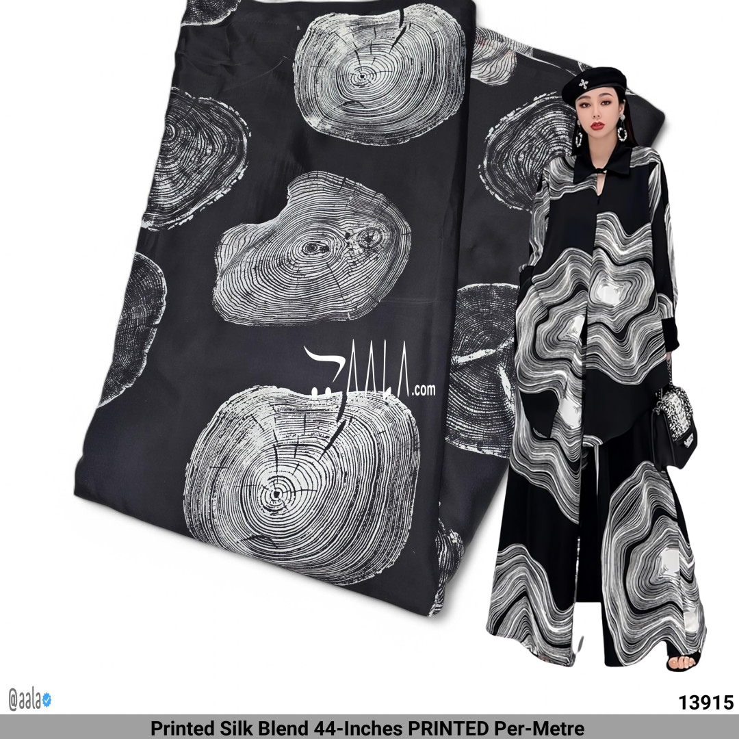 Printed Silk Blend 44-Inches PRINTED Per-Metre #13915