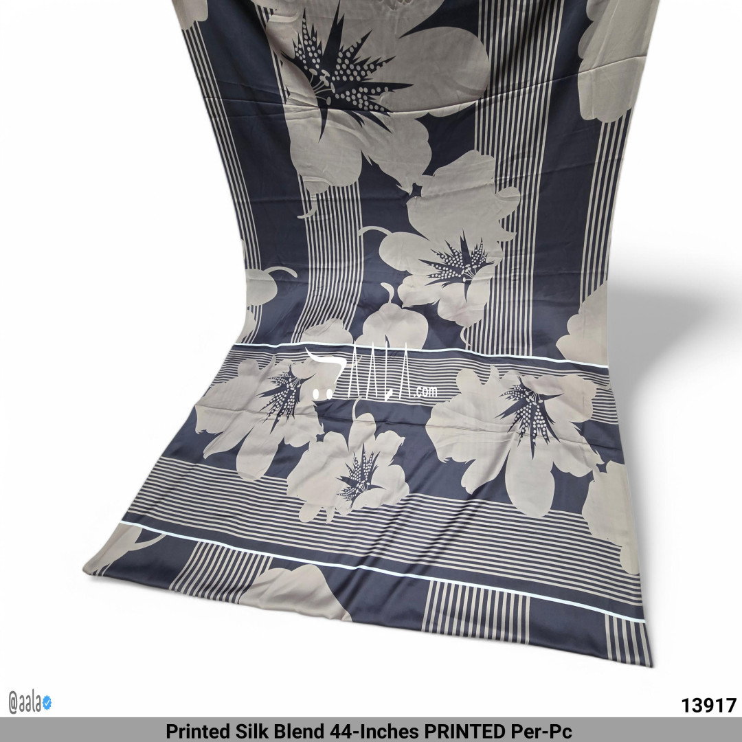 Printed Silk Blend 44-Inches PRINTED Per-Pc 