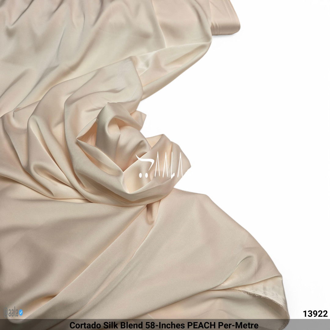 Cortado Silk Blend 58-Inches PEACH Per-Metre #13922
