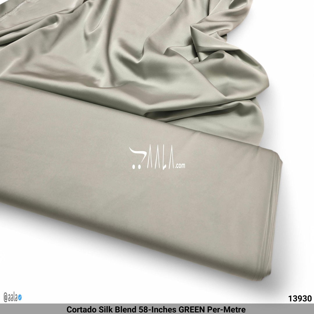 Cortado Silk Blend 58-Inches GREEN Per-Metre 