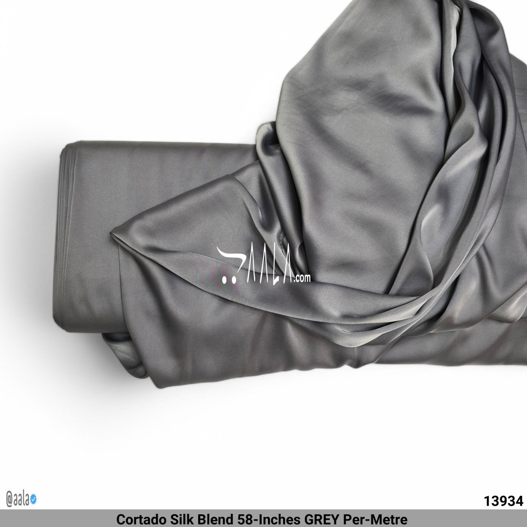 Cortado Silk Blend 58-Inches GREY Per-Metre 