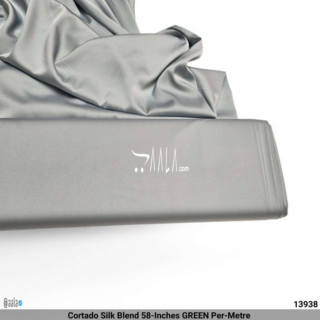 Cortado Silk Blend 58-Inches GREEN Per-Metre 