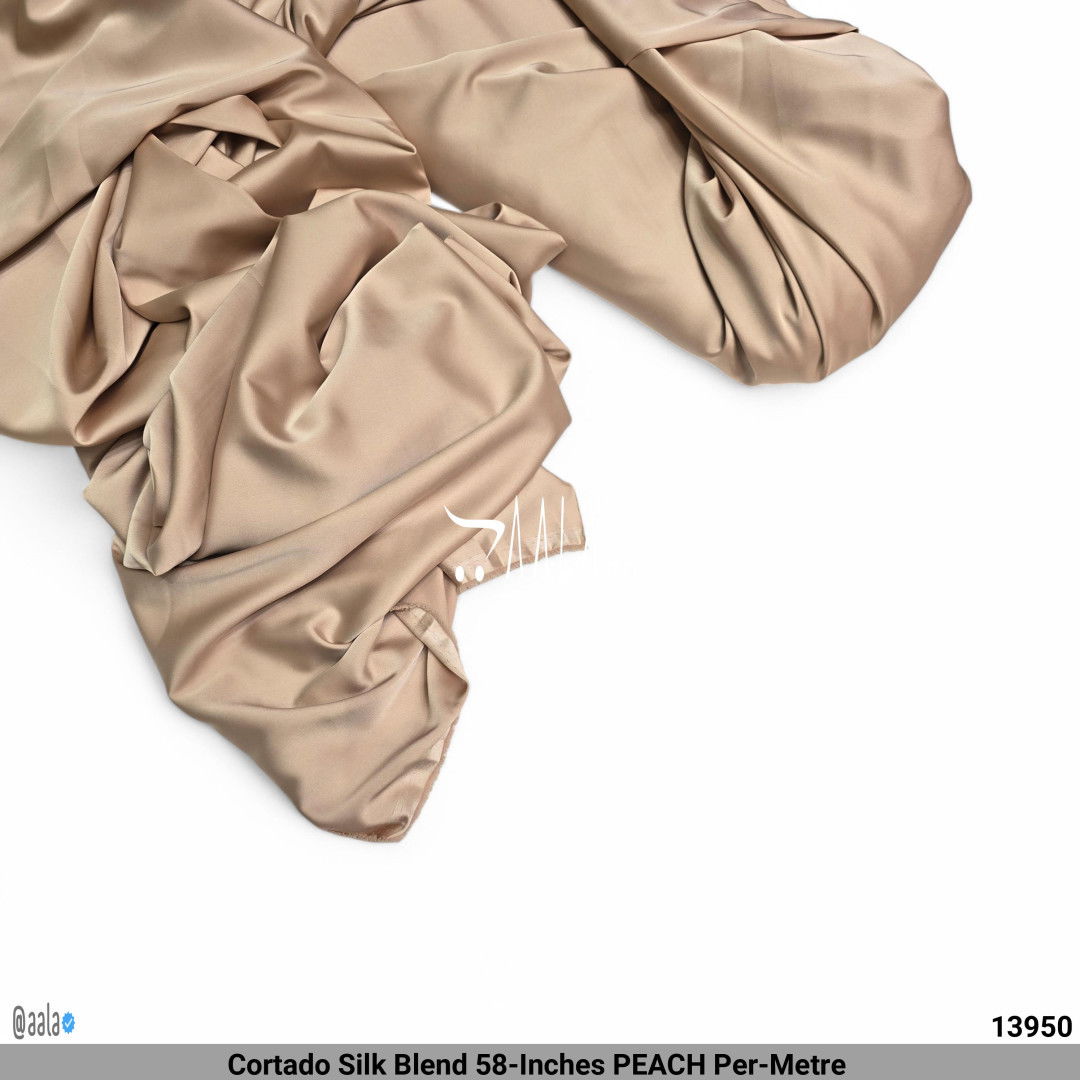 Cortado Silk Blend 58-Inches PEACH Per-Metre #13950