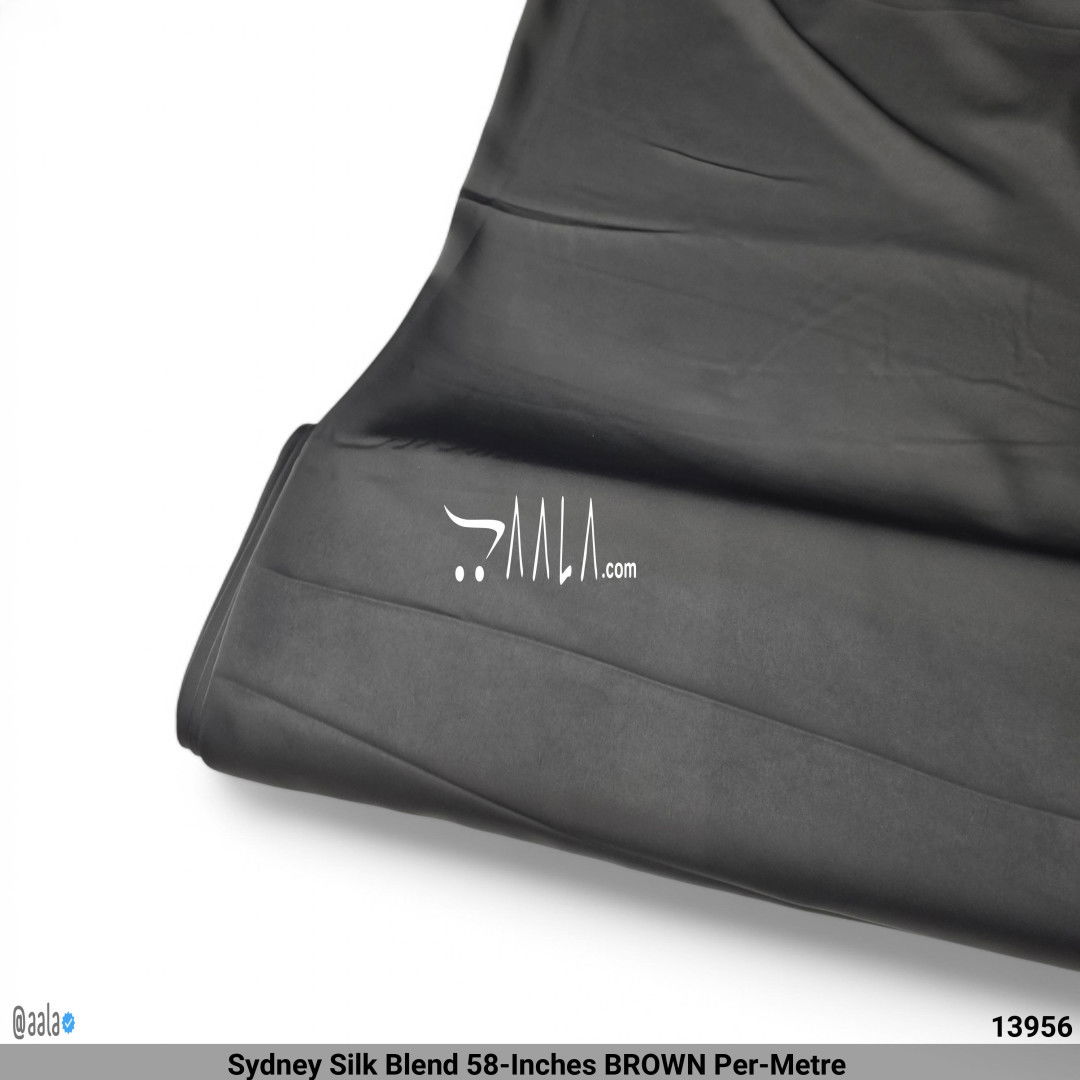 Sydney Silk Blend 58-Inches BROWN Per-Metre #13956