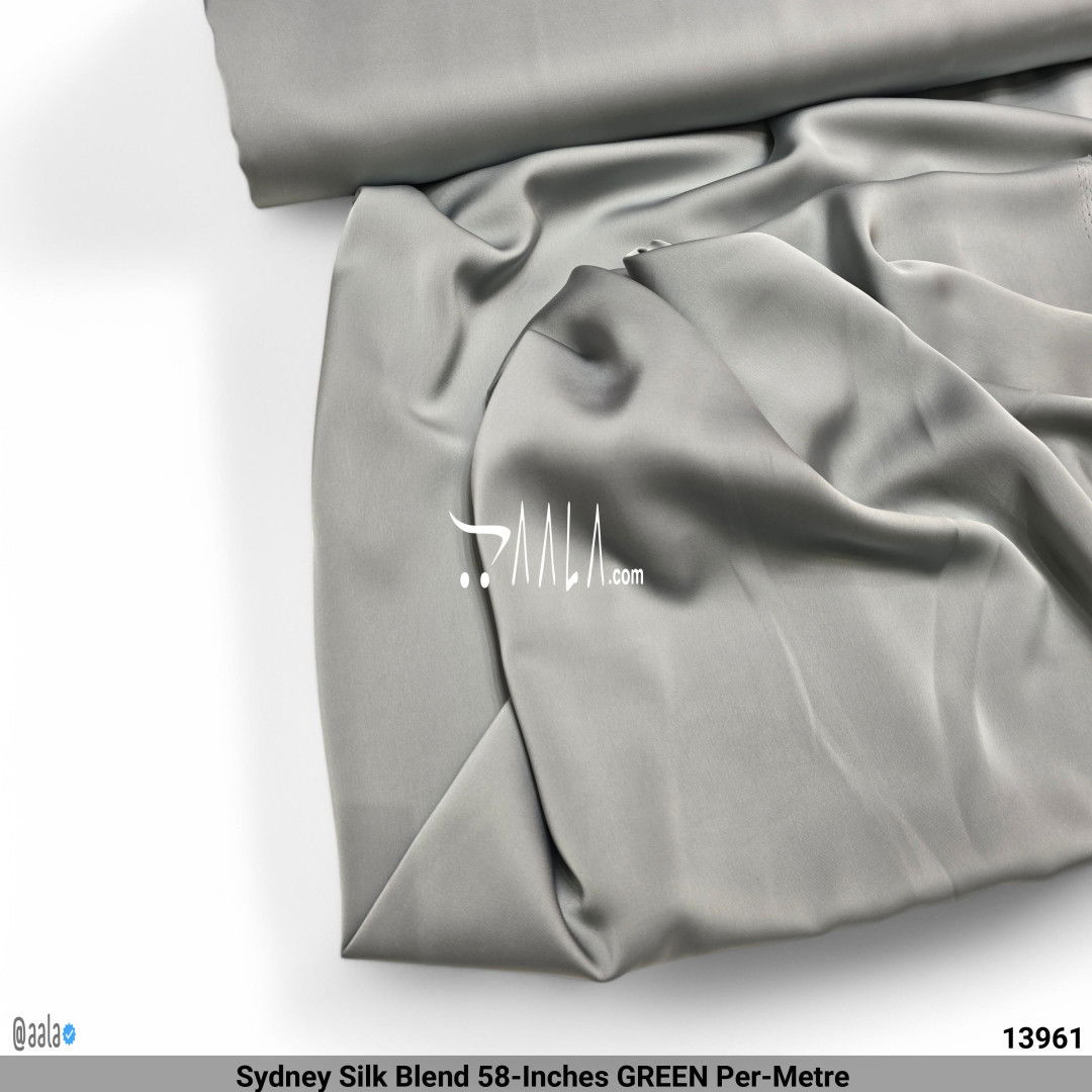 Sydney Silk Blend 58-Inches GREEN Per-Metre 