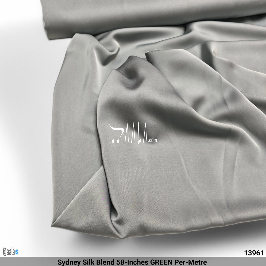 Sydney Silk Blend 58-Inches GREEN Per-Metre 