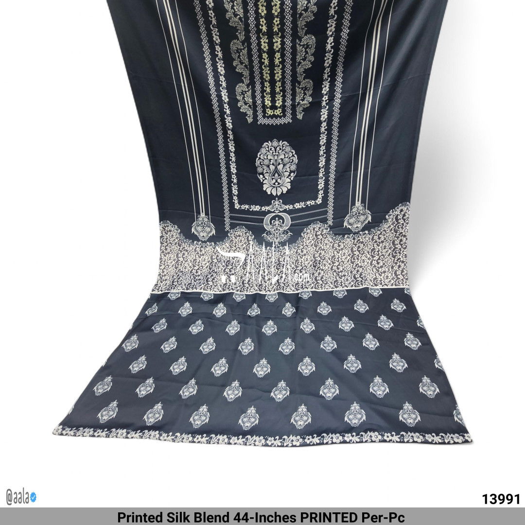 Printed Silk Blend 44-Inches PRINTED Per-Pc #13991