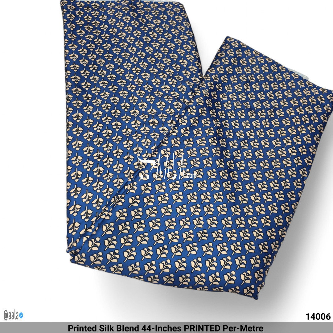 Printed Silk Blend 44-Inches PRINTED Per-Metre 