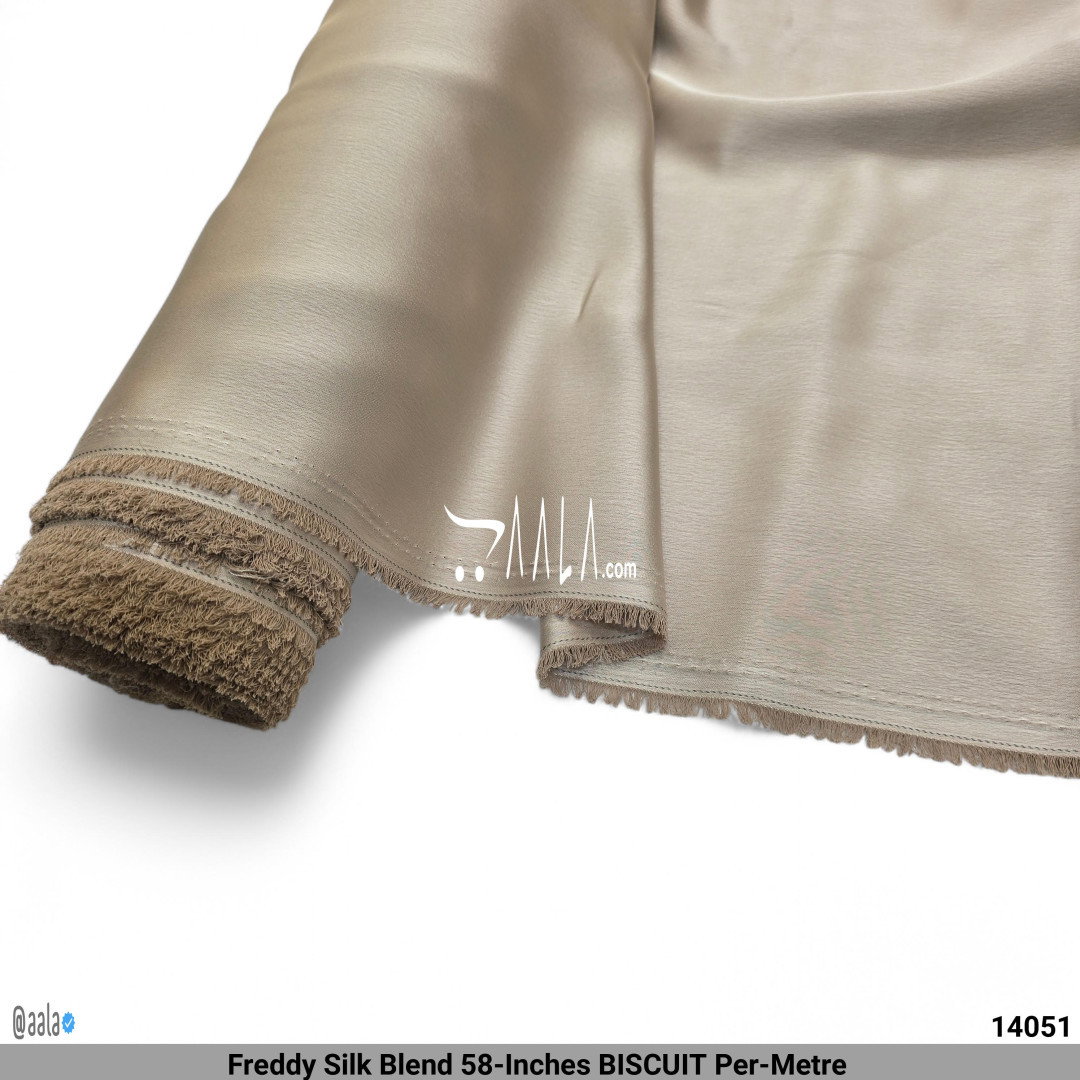 Freddy Silk Blend 58-Inches BISCUIT Per-Metre 
