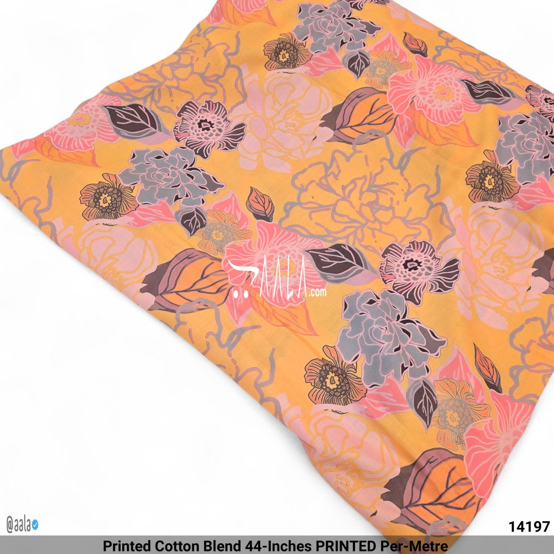 Printed Cotton Blend 44-Inches PRINTED Per-Metre 