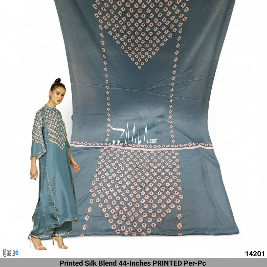 Printed Silk Blend 44-Inches PRINTED Per-Pc #14201