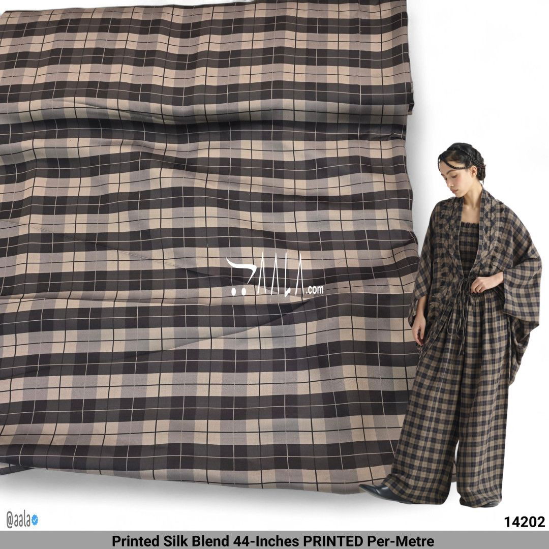 Printed Silk Blend 44-Inches PRINTED Per-Metre #14202