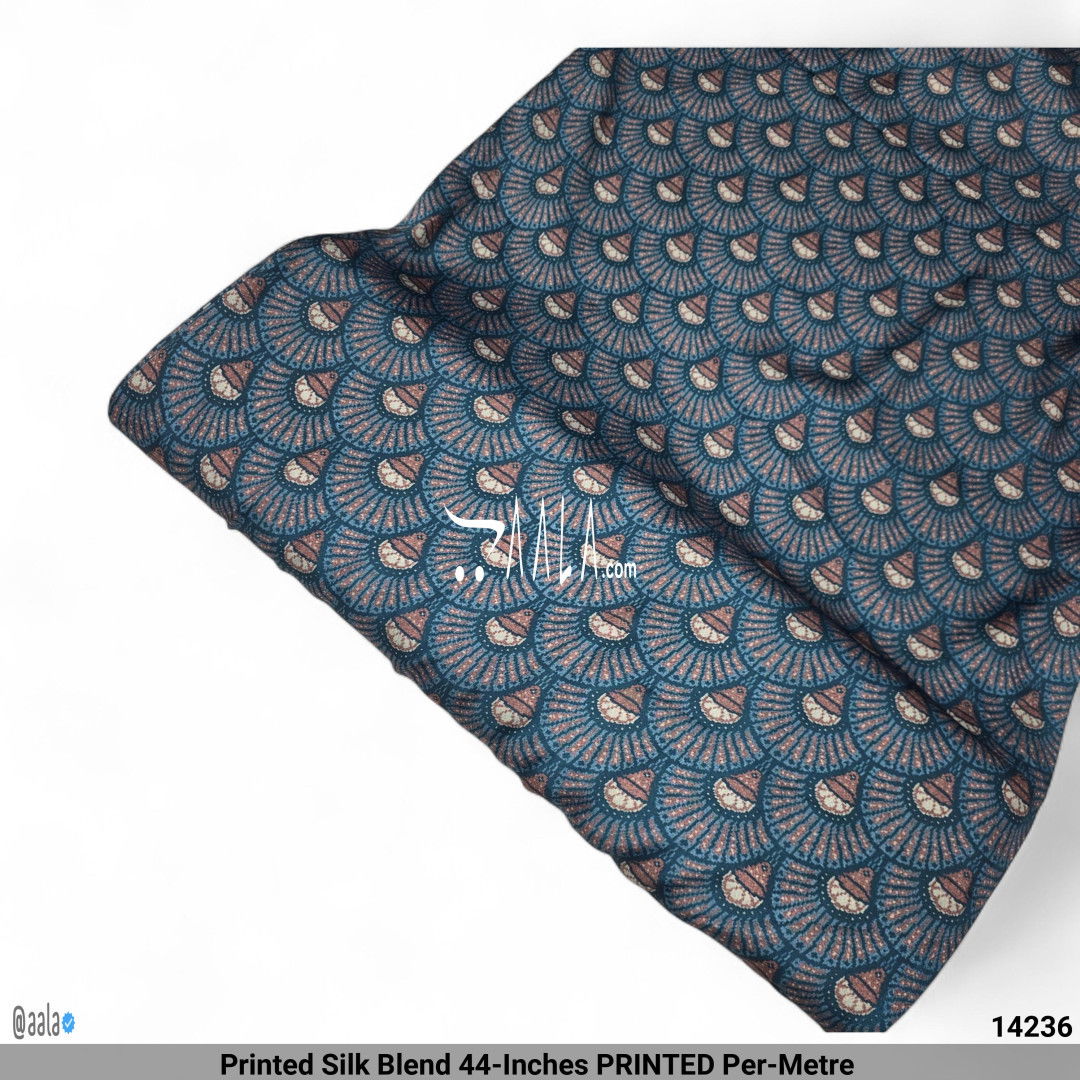 Printed Silk Blend 44-Inches PRINTED Per-Metre #14236