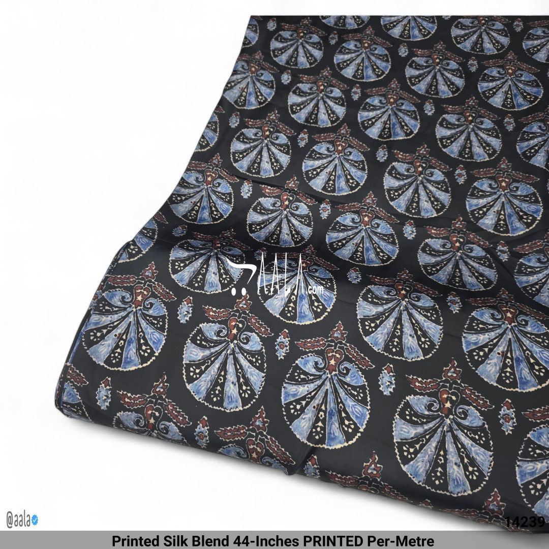Printed Silk Blend 44-Inches PRINTED Per-Metre 