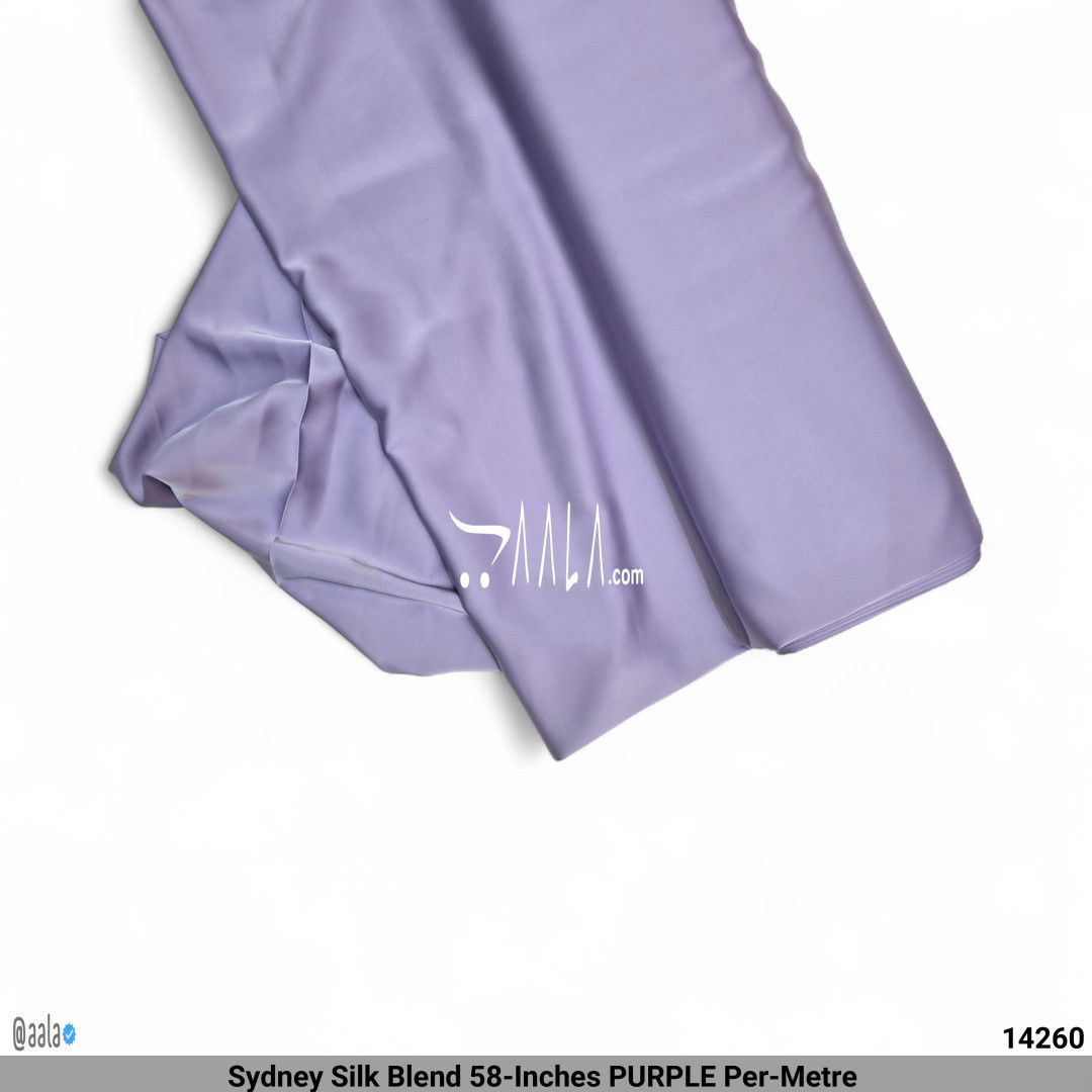 Sydney Silk Blend 58-Inches PURPLE Per-Metre 