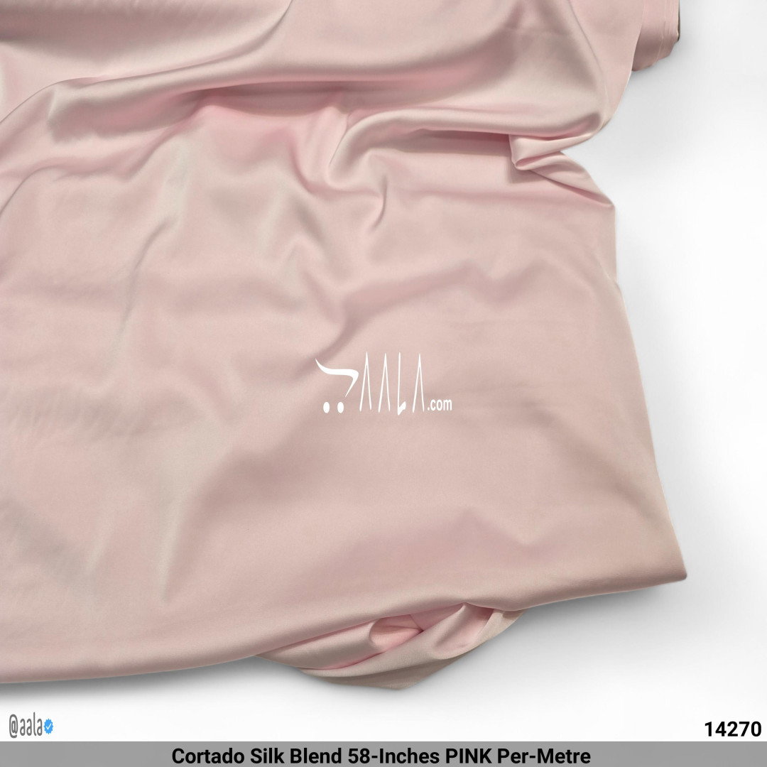 Cortado Silk Blend 58-Inches PINK Per-Metre 