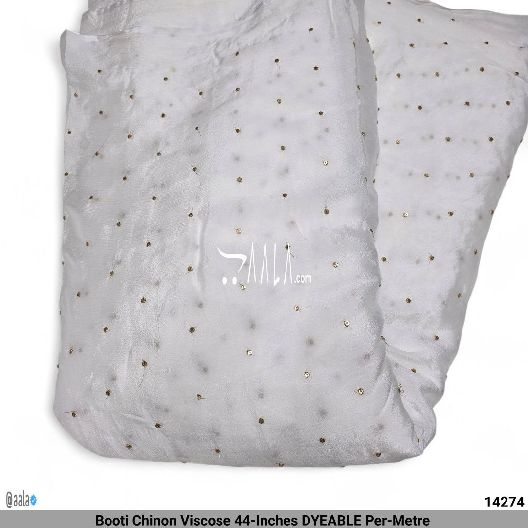 Booti Chinon Viscose 44-Inches DYEABLE Per-Metre #14274