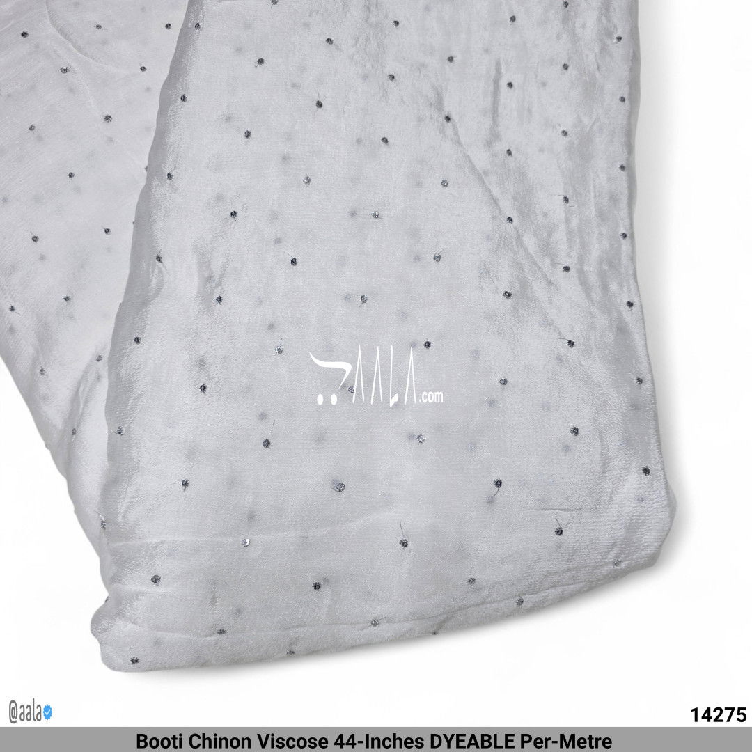 Booti Chinon Viscose 44-Inches DYEABLE Per-Metre #14275