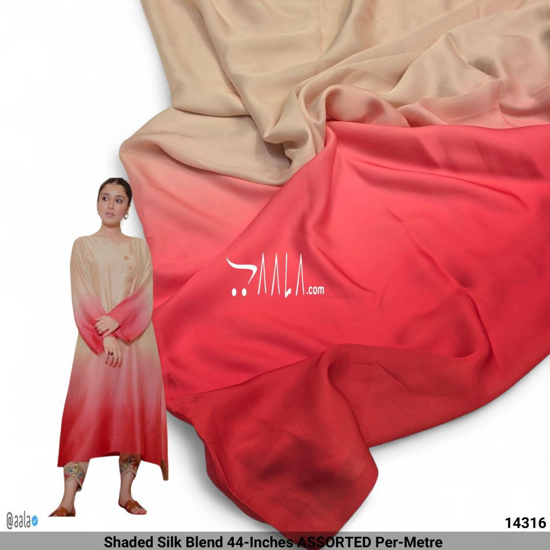 Shaded Silk Blend 44-Inches ASSORTED Per-Metre #14316