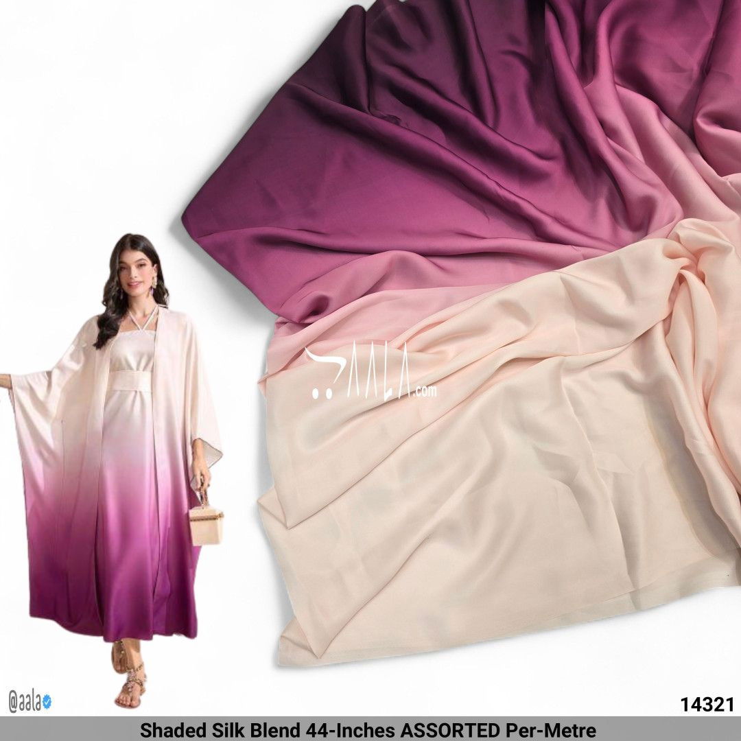 Shaded Silk Blend 44-Inches ASSORTED Per-Metre #14321